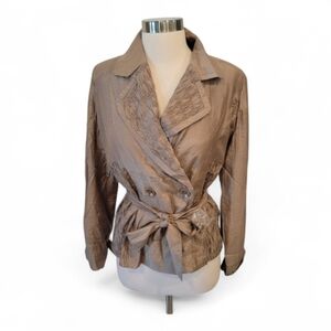 FELINE WOMEN'S LIGHTWEIGHT NICE BELTED JACKET SIZE LARGE NWT